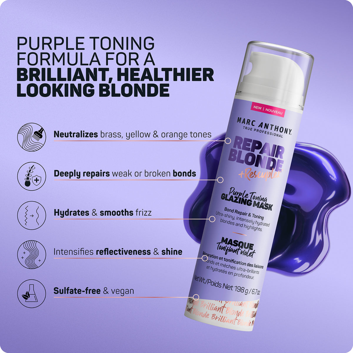 Repair Blonde <br> Purple Toning Glazing Mask