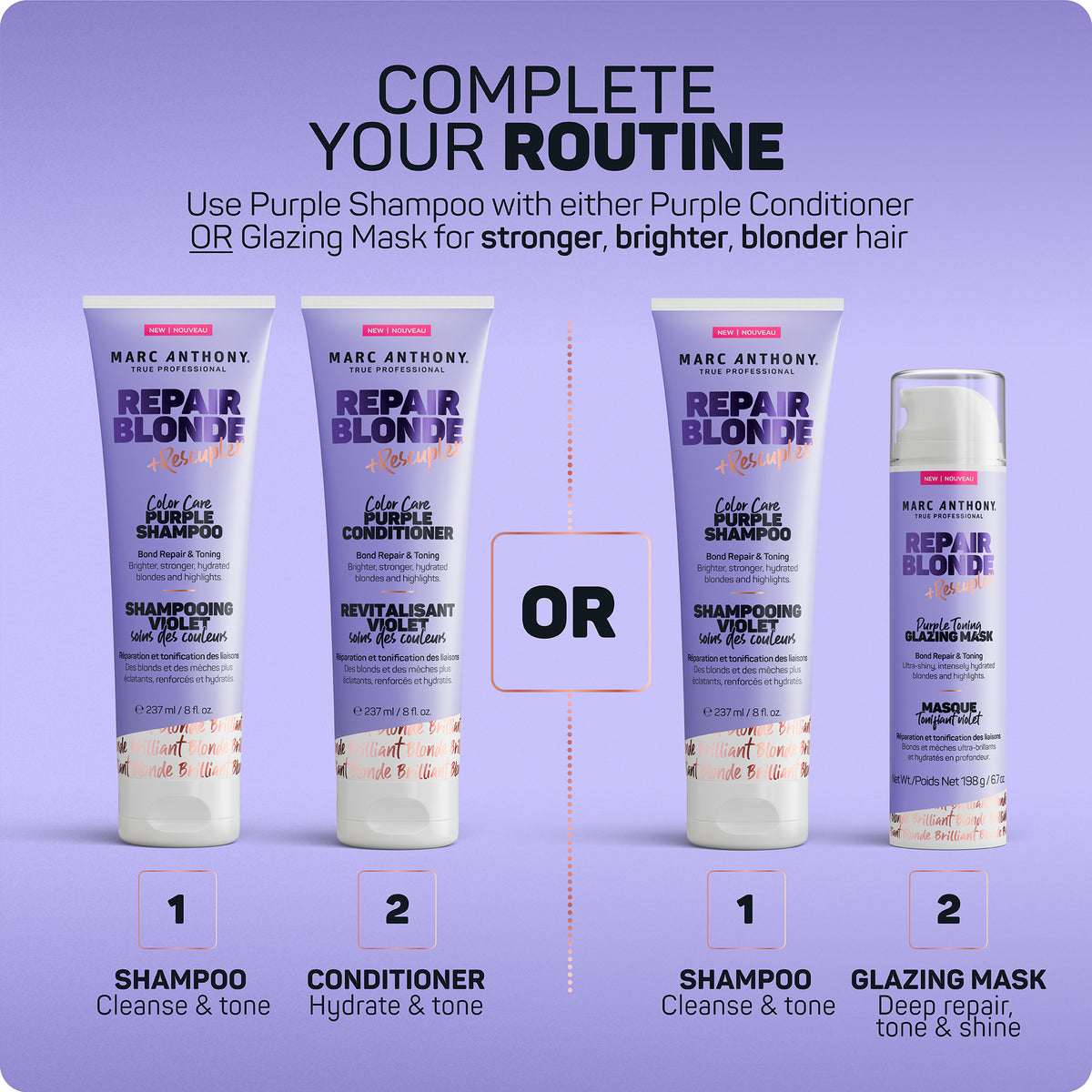 Repair Blonde <br> Purple Toning Glazing Mask